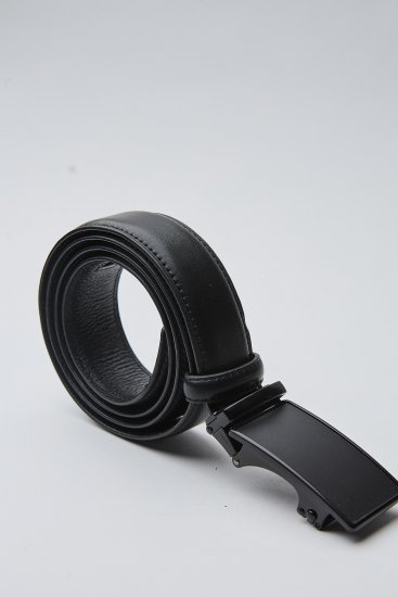 Мужской ремень автоматический гладкий в строчку