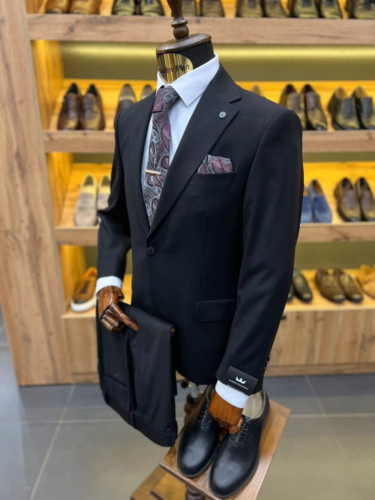 Костюм MAZALTOVMAN 2-ка Черный фактурный премиум