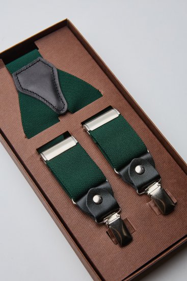 Мужские подтяжки зеленые