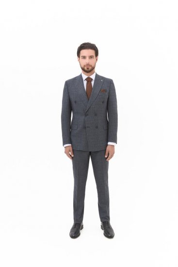 Костюм MAZALTOVMAN 2-ка премиум Серый в клетку