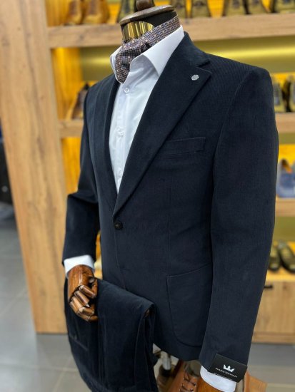 Костюм MAZALTOVMAN 2-ка премиум Синий вельвет