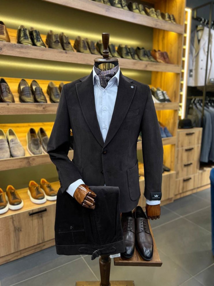 Костюм MAZALTOVMAN 2-ка премиум Коричневый вельвет