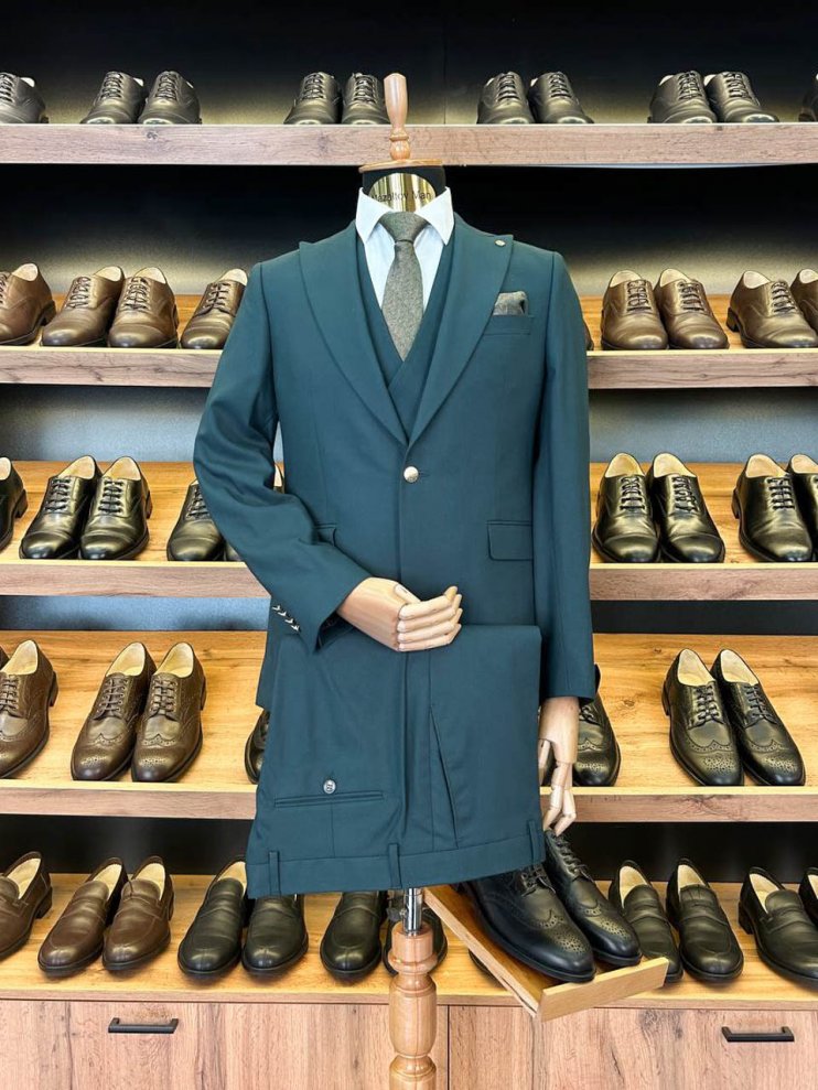 Костюм MAZALTOVMAN 3-ка премиум Зеленый фактурный