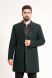 Пальто мужское MAZALTOVMAN премиум Зеленое фактурное