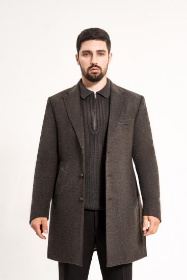 Пальто MAZALTOVMAN премиум Серое фактурное