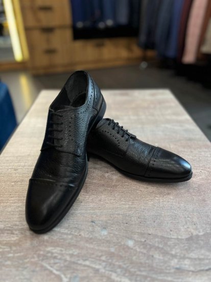 Дерби MAZALTOVMAN Черные кожаные