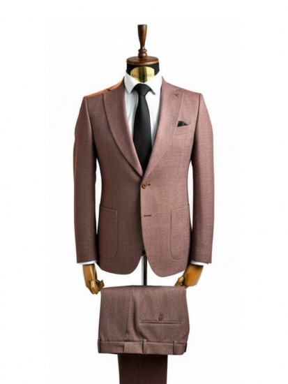 Костюм MAZALTOVMAN 2-ка премиум Кирпичный фактурный молодежный