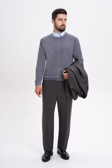 Джемпер AMT Серый фактурный