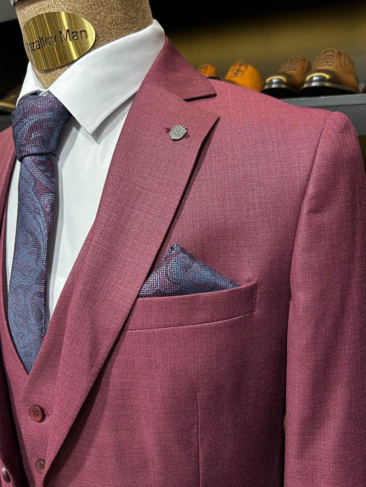 Костюм MAZALTOVMAN 3-ка Бордовый фактурный